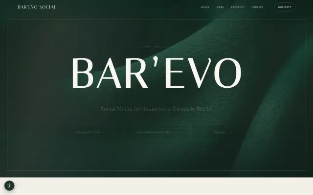 עמוד הבית של BAR'EVO
